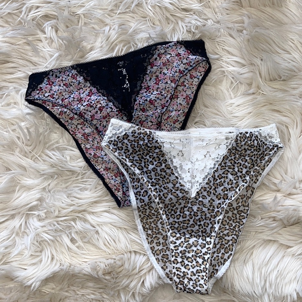 MOI mesh/lace high cut panty